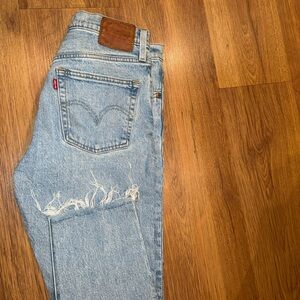 Levi's Light Blue Distressed Jeans